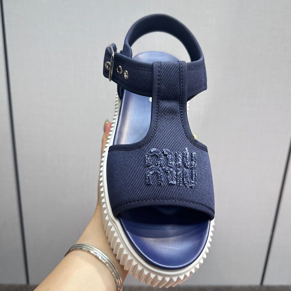m1um1u De*1m flatform sandals