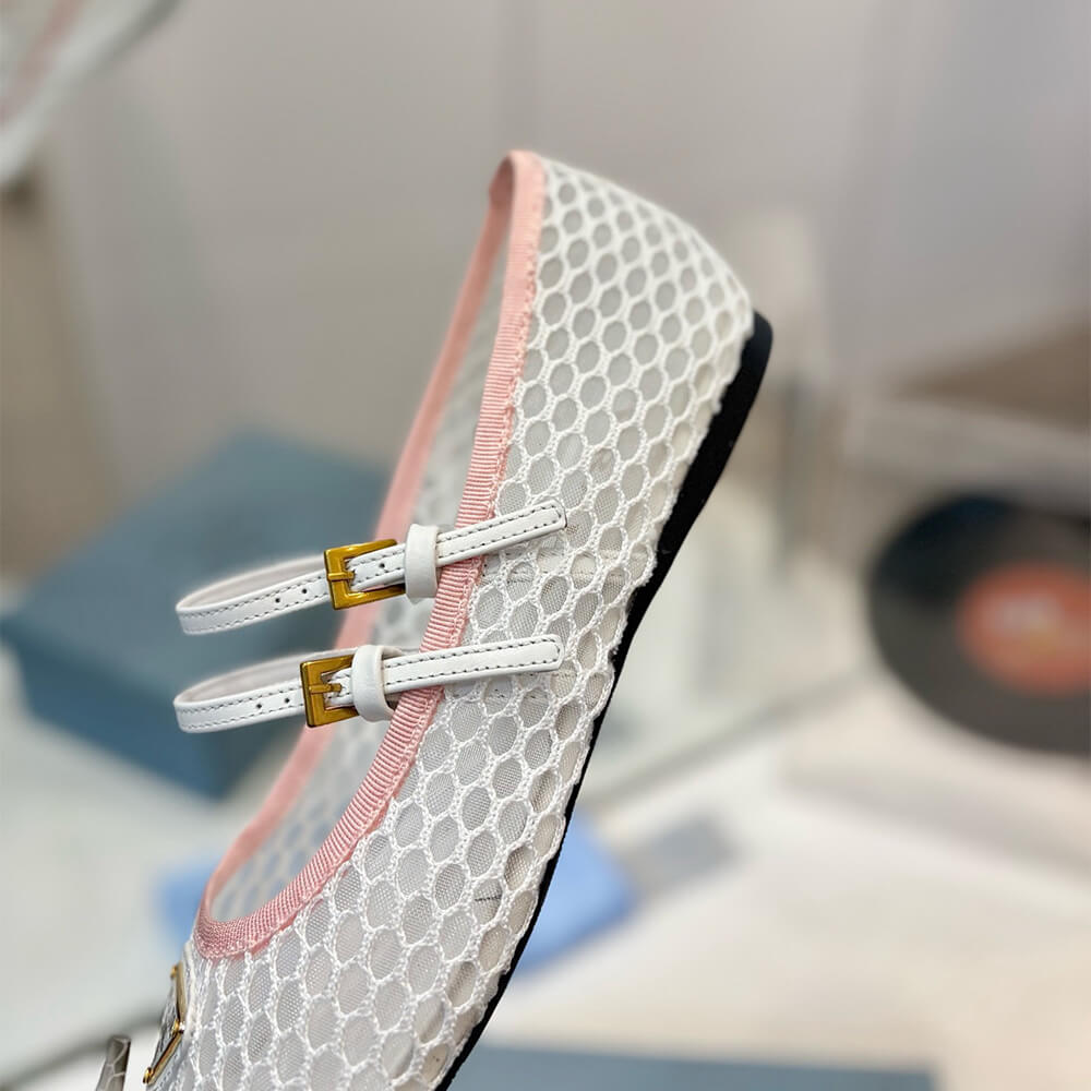 Pra*a Mesh fabric ballerinas