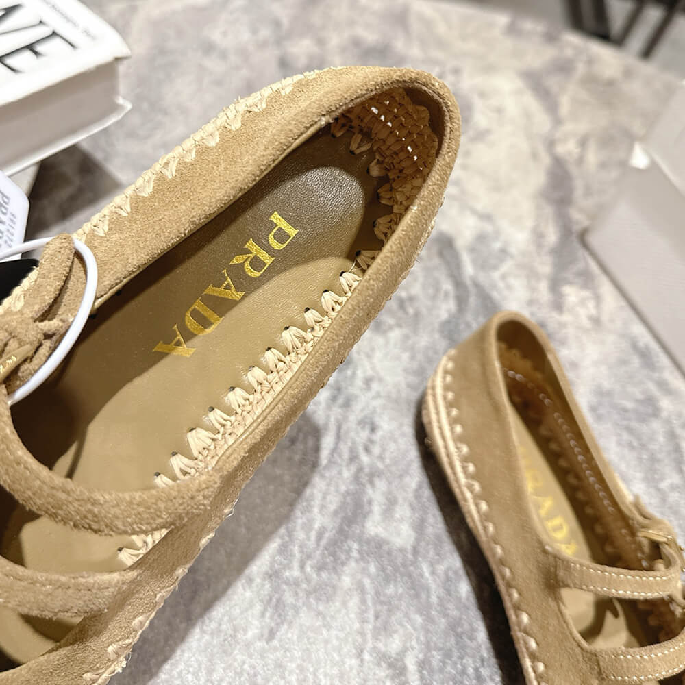 Pra*a Suede ballerinas