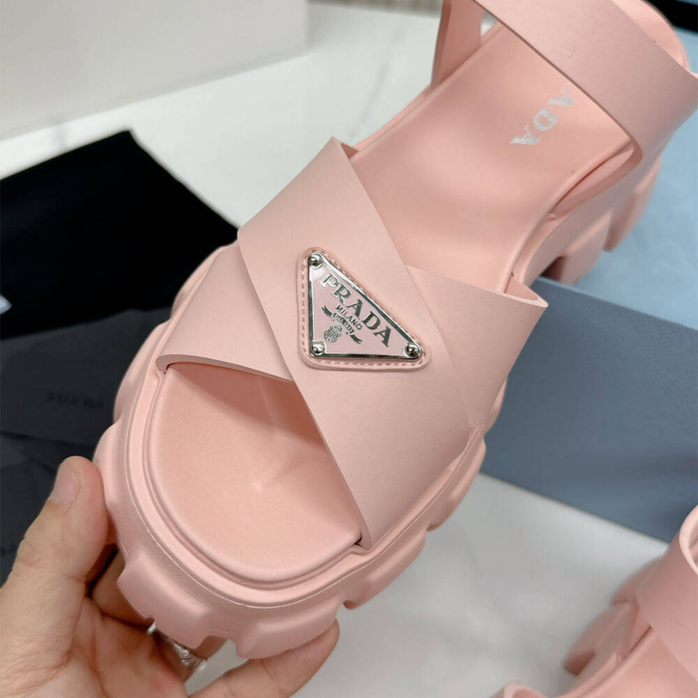 Pra*a Monolith rubber sandals