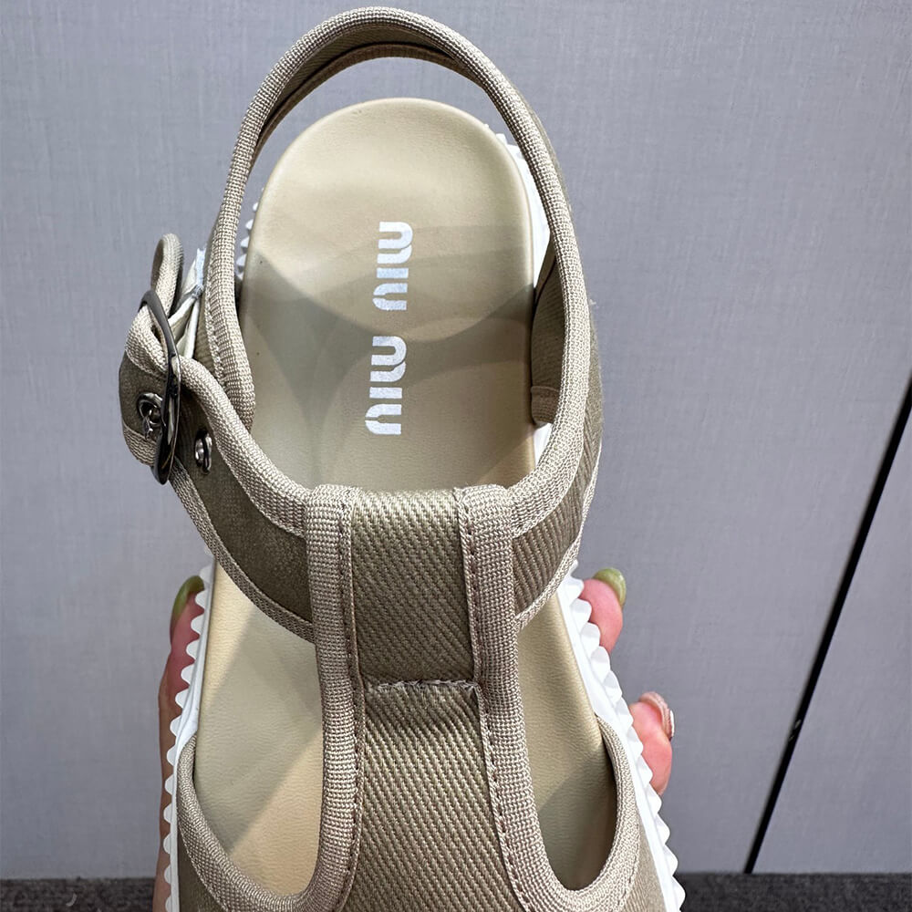 m1um1u De*1m flatform sandals