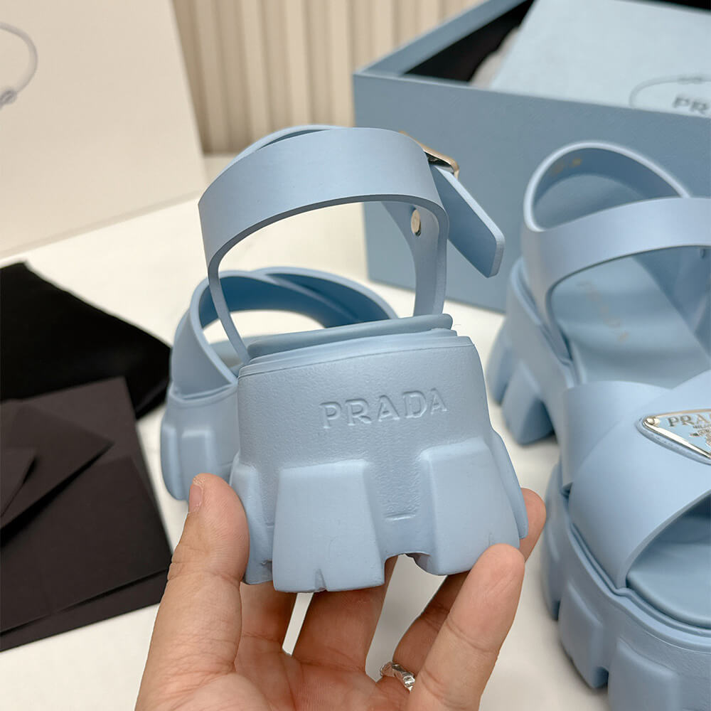 Pra*a Monolith rubber sandals