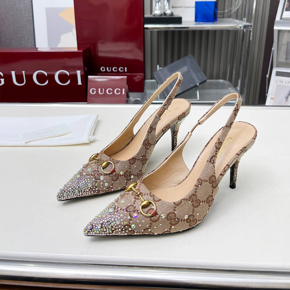 Gvc*1 Women’s slingback pump with crystal Horsebit