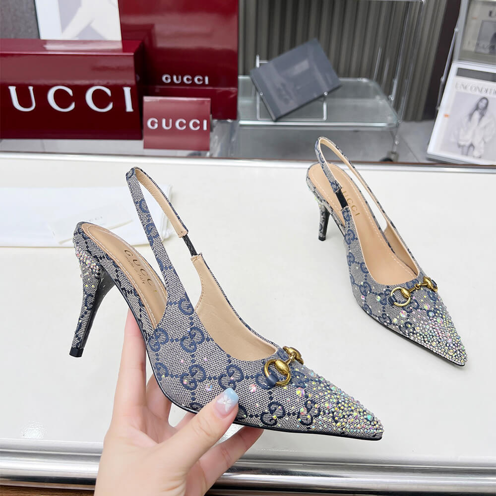 Gvc*1 Women’s slingback pump with crystal Horsebit