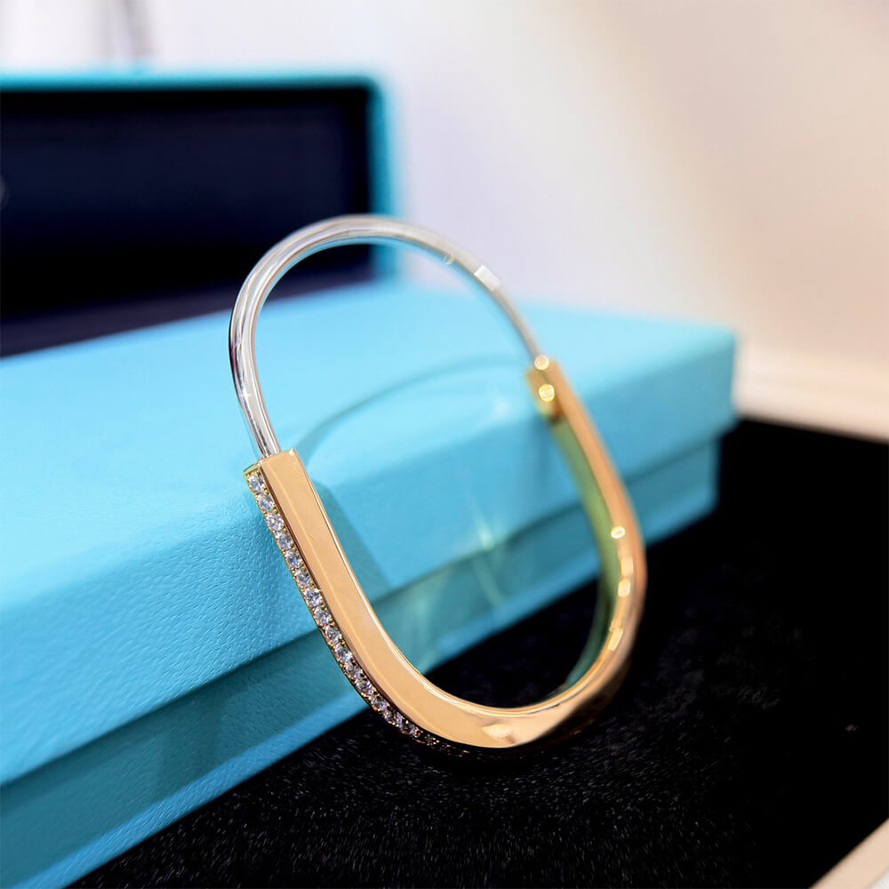 T*f*ny Lock Narrow Bangle
