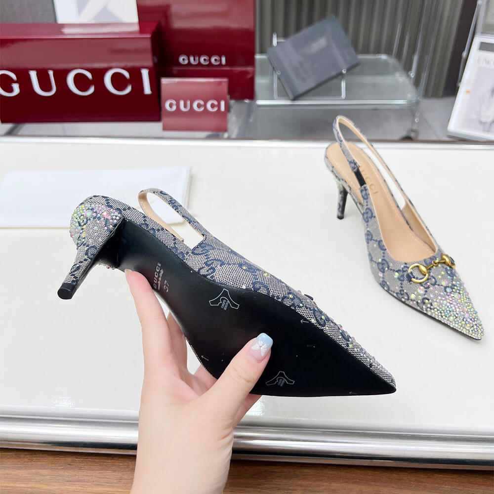 Gvc*1 Women’s slingback pump with crystal Horsebit