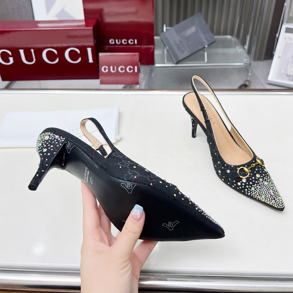 Gvc*1 Women’s slingback pump with crystal Horsebit