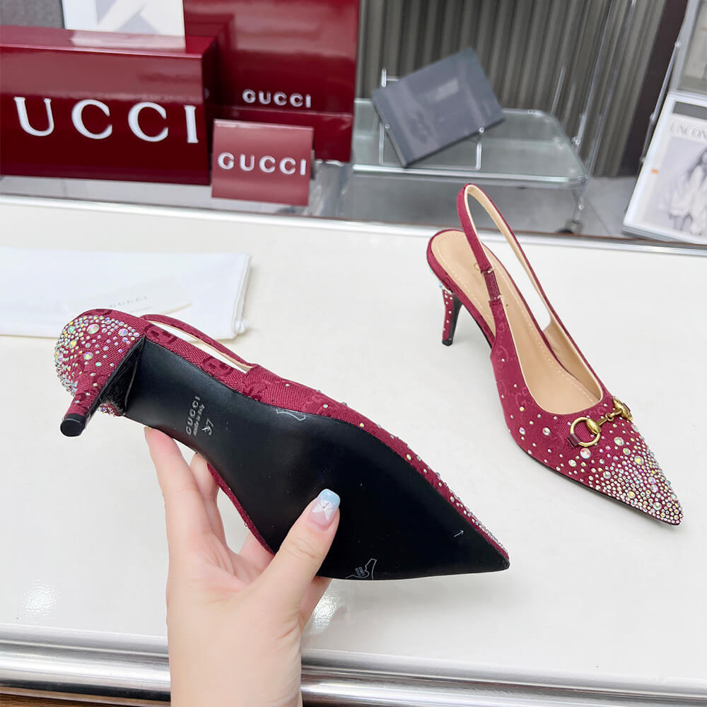 Gvc*1 Women’s slingback pump with crystal Horsebit