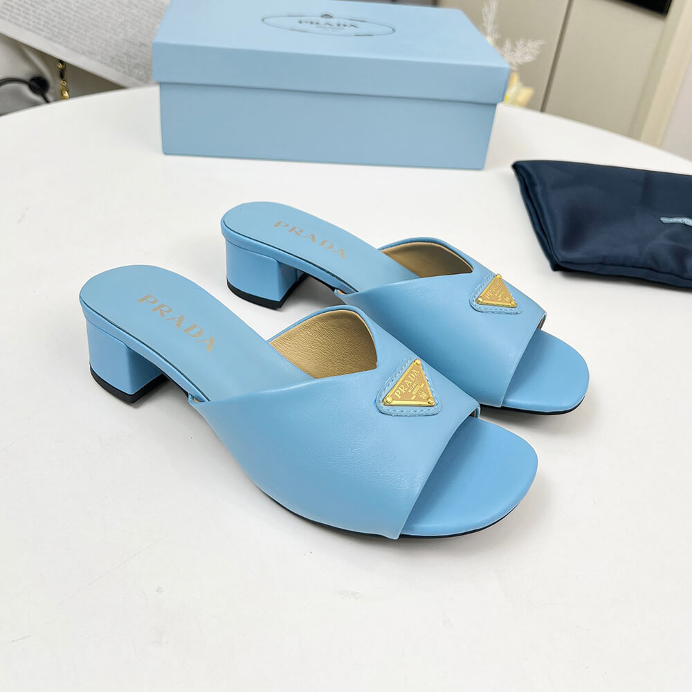 Pra*a Padded nappa leather sandals