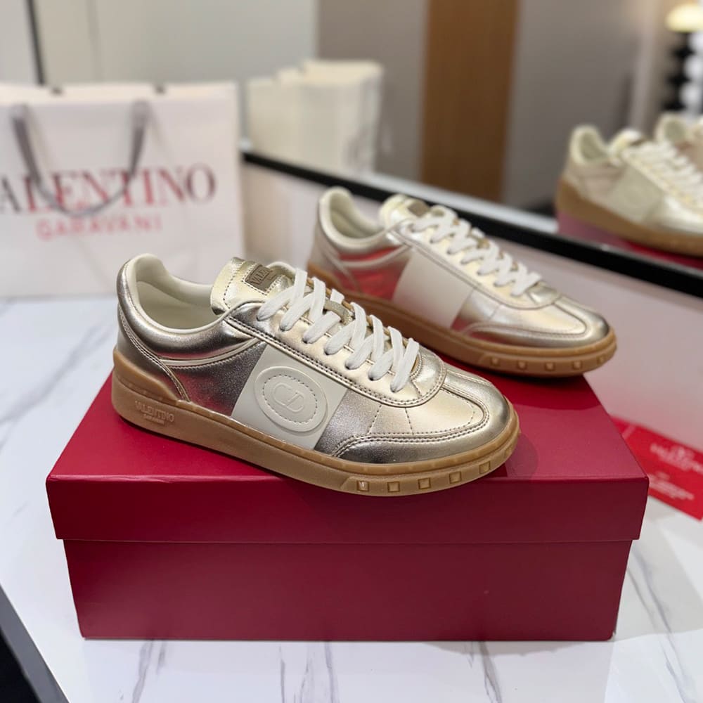 Va1e*ntin0 Women’s UPVILLAGE calfskin sneakers