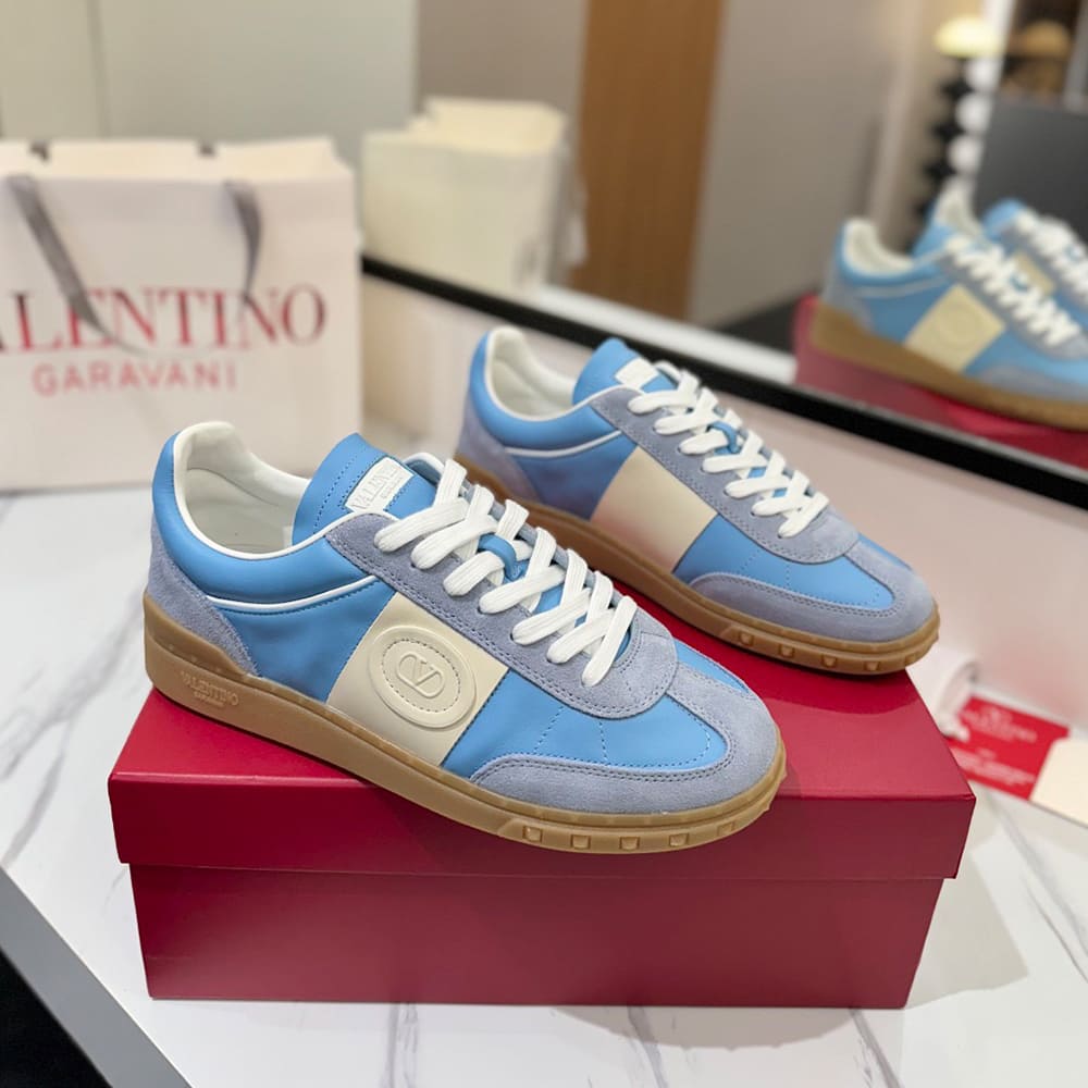 Va1e*ntin0 Women’s UPVILLAGE calfskin low-top sneakers
