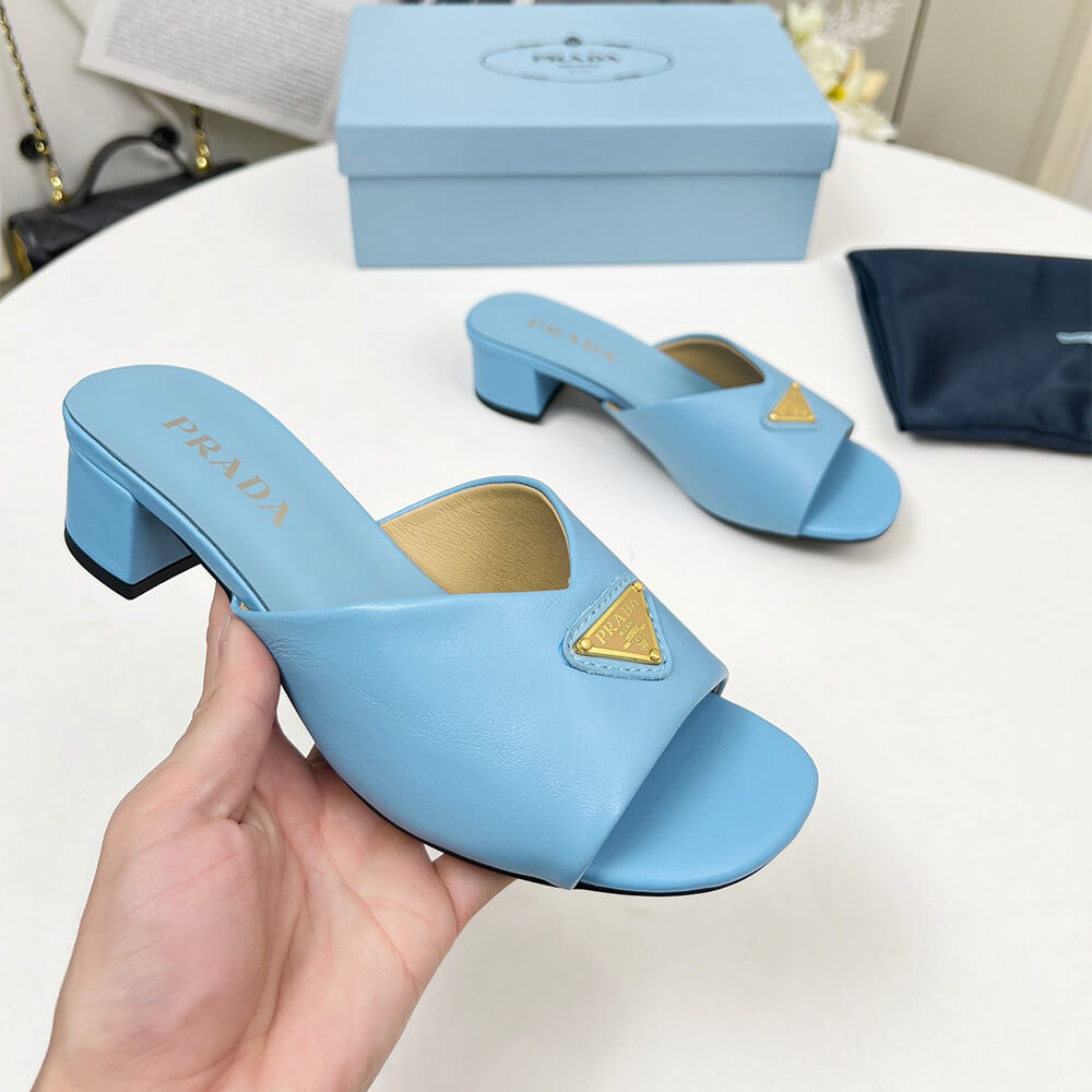Pra*a Padded nappa leather sandals