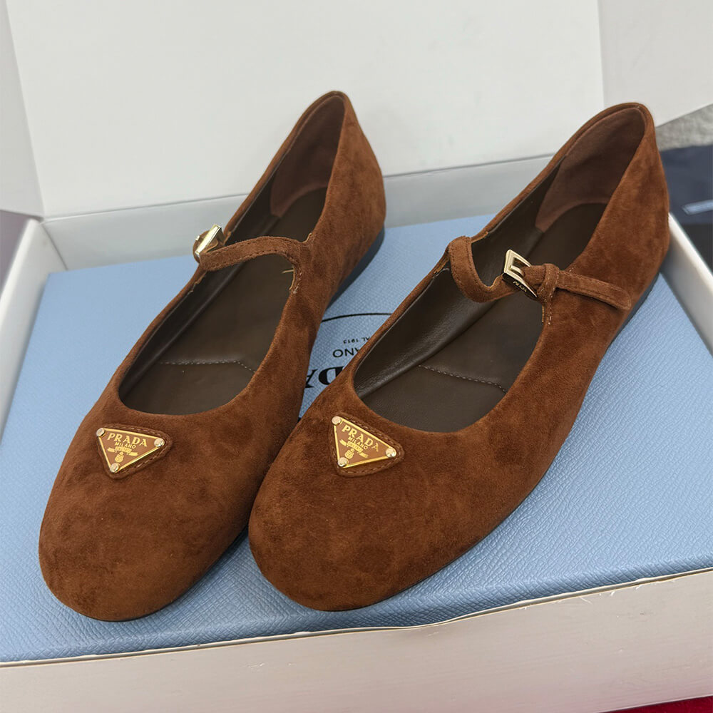 Pra*a Suede ballerinas