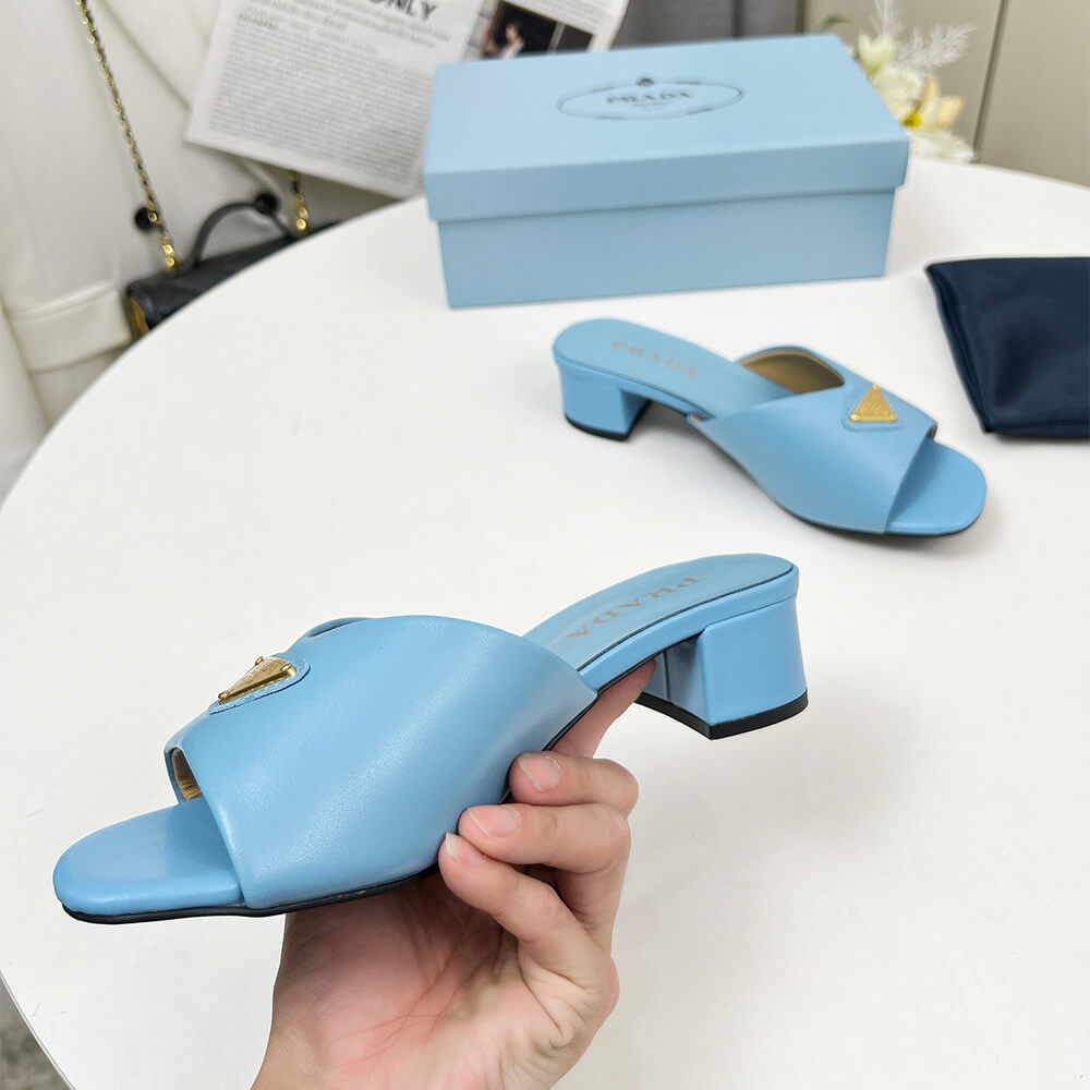 Pra*a Padded nappa leather sandals
