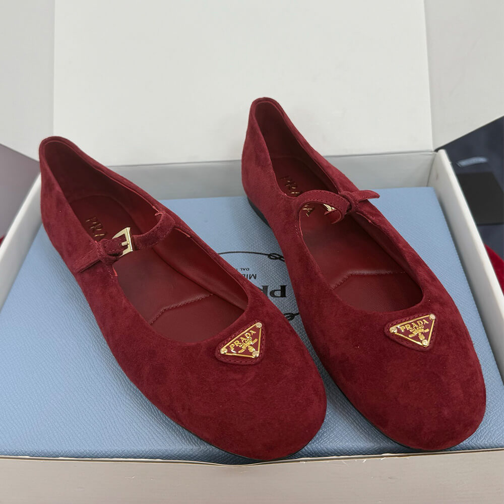 Pra*a Suede ballerinas