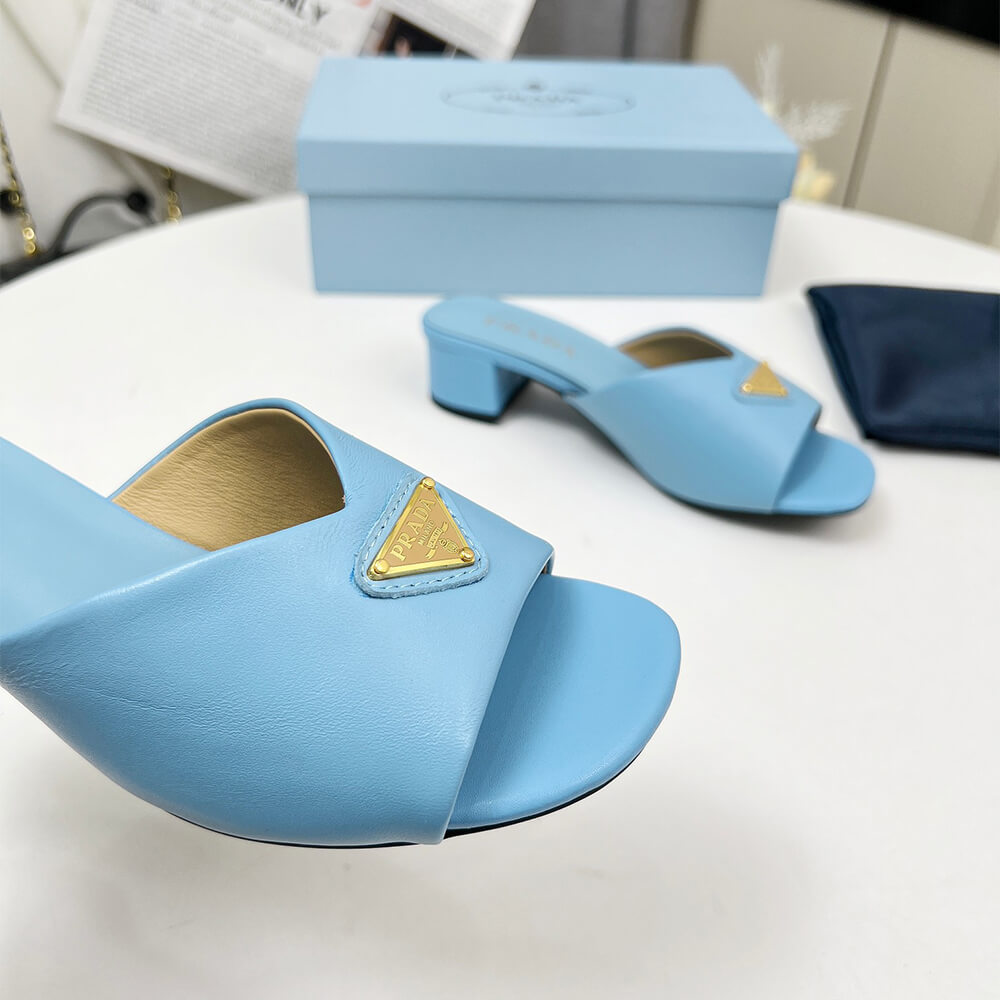 Pra*a Padded nappa leather sandals