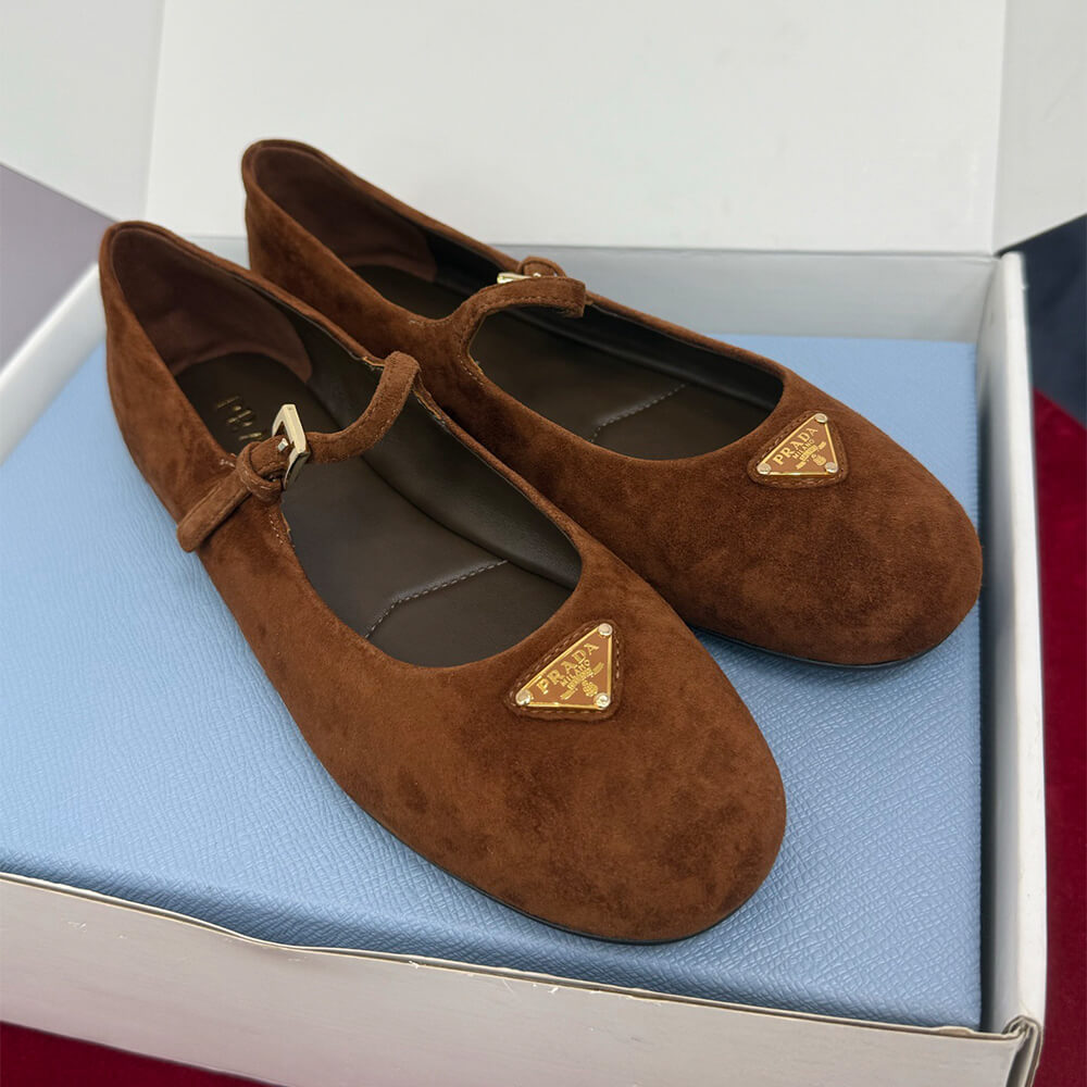 Pra*a Suede ballerinas