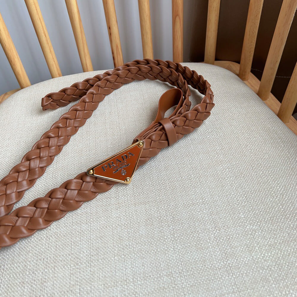 Pra*a Nappa leather belt