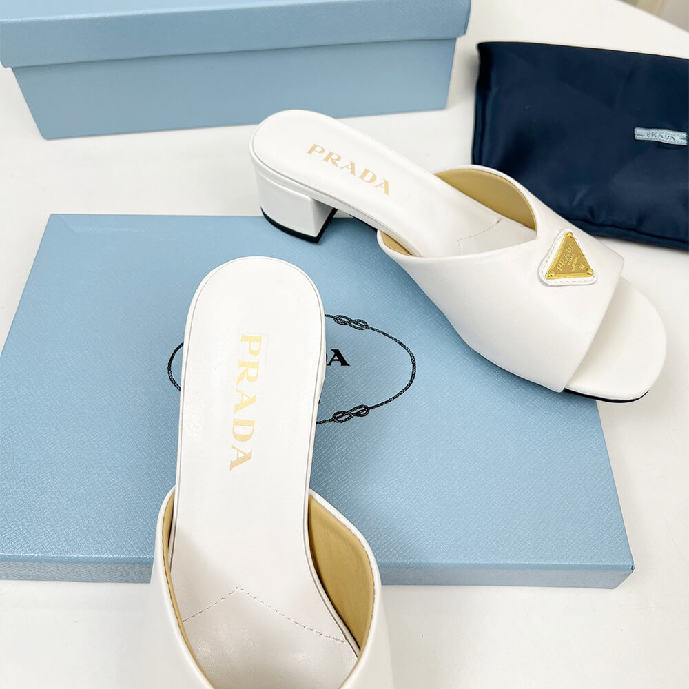 Pra*a Padded nappa leather sandals