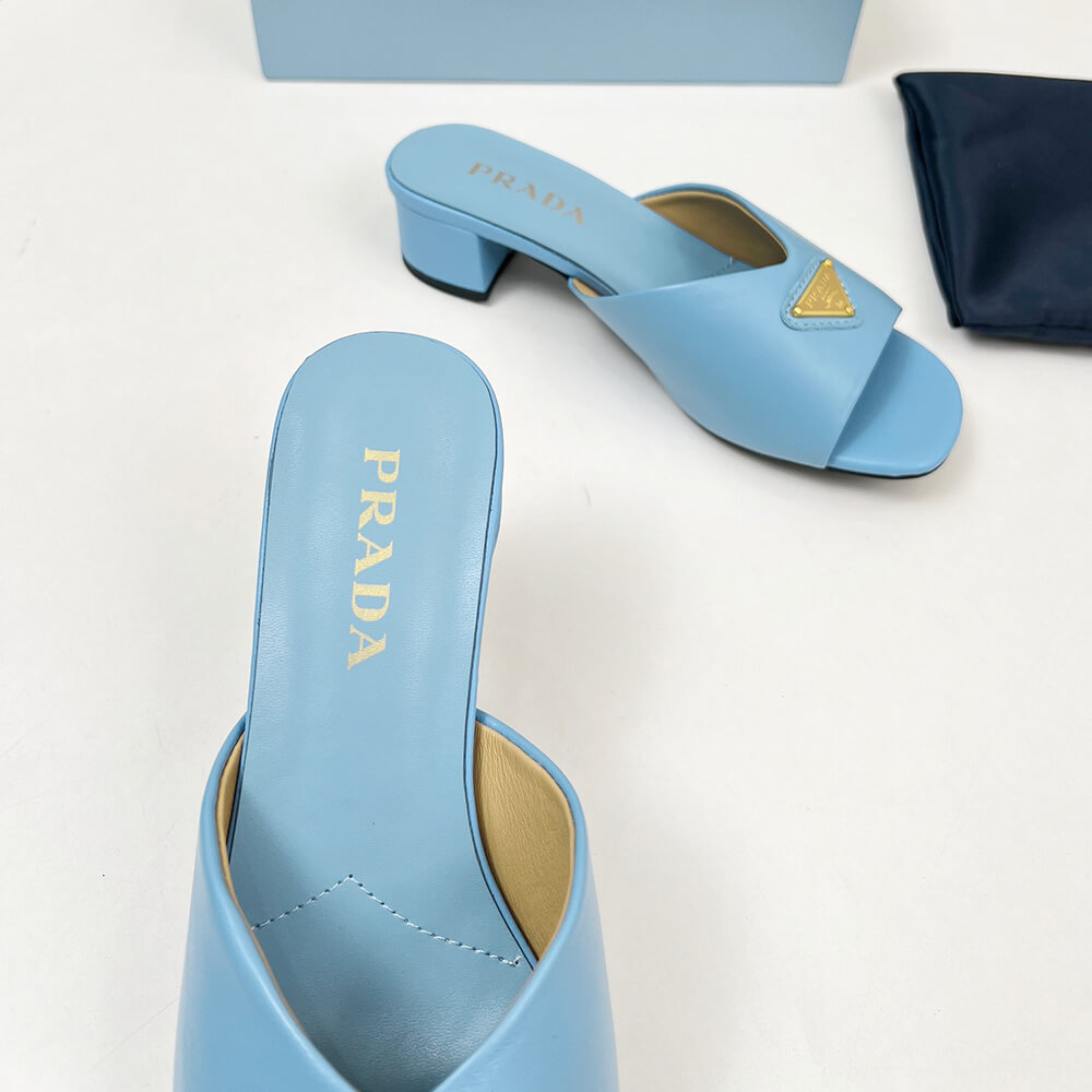 Pra*a Padded nappa leather sandals