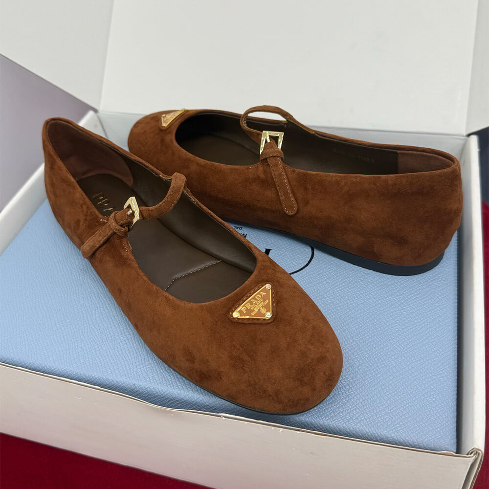 Pra*a Suede ballerinas