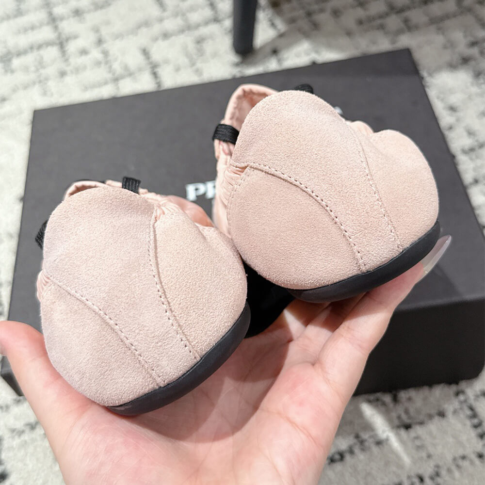 Pra*a Collapse Re-Nylon and suede sneakers