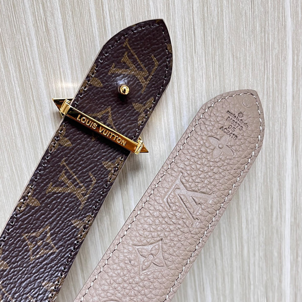 LV Flowergram Enamel 30mm reversible belt