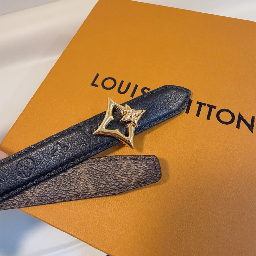 LV Flowergram 20mm reversible belt