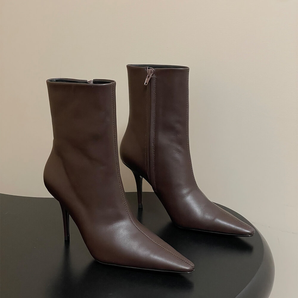 Y51 ASHLEY booties in smooth leather