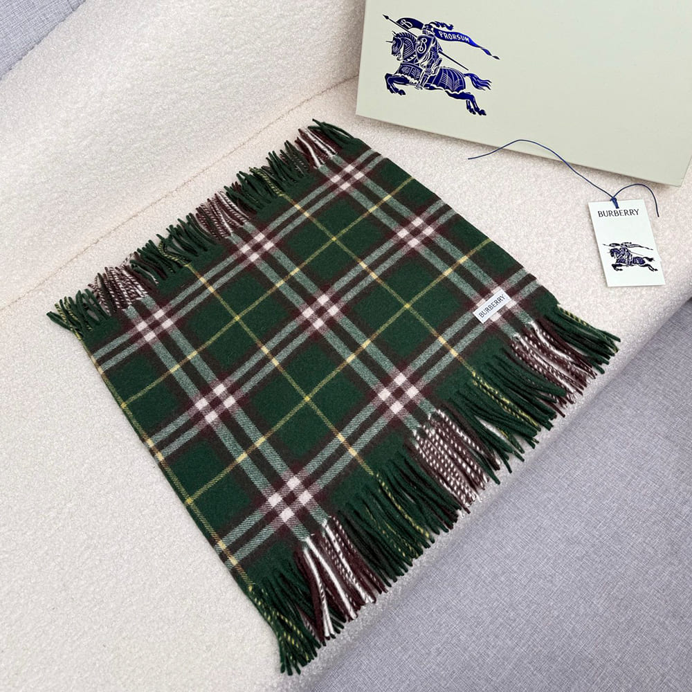 Bv*b*rry Check Cashmere Scarf