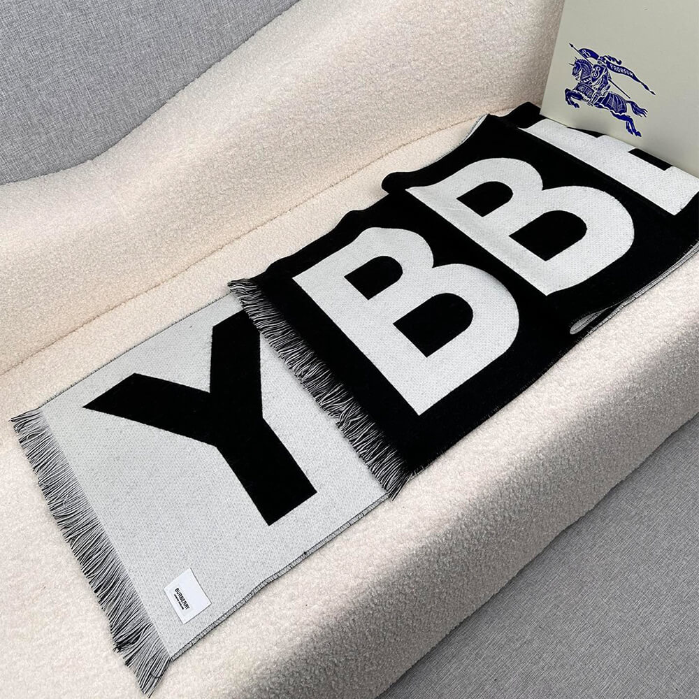 Bv*b*rry Check Cashmere Scarf