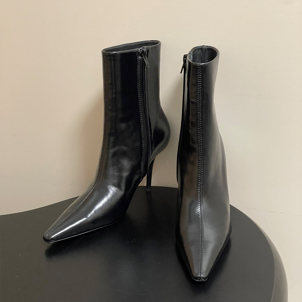 Y51 ASHLEY booties in smooth leather