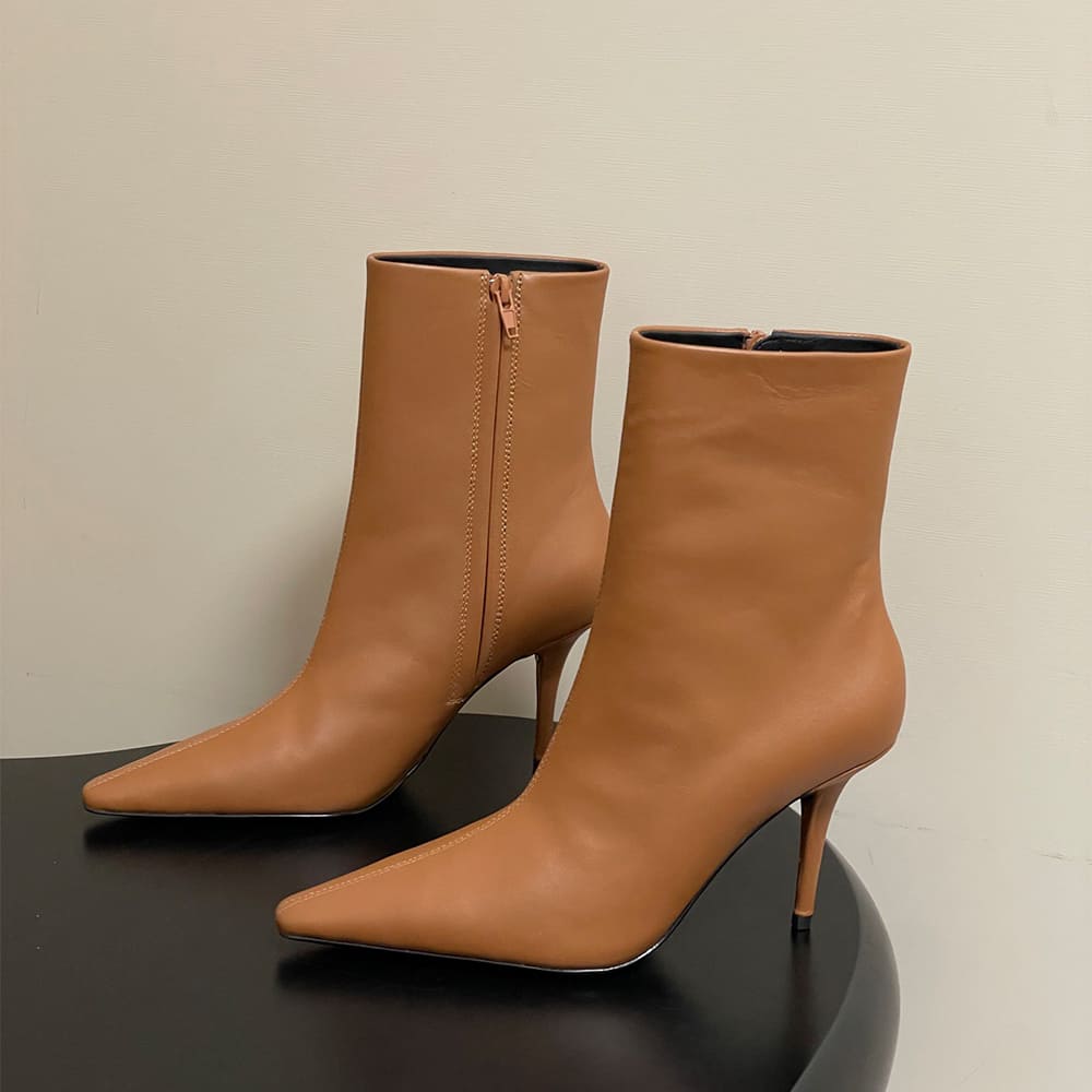 Y51 ASHLEY booties in smooth leather