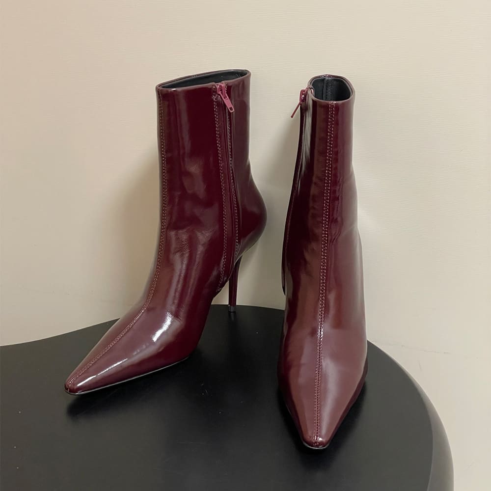 Y51 ASHLEY booties in smooth leather