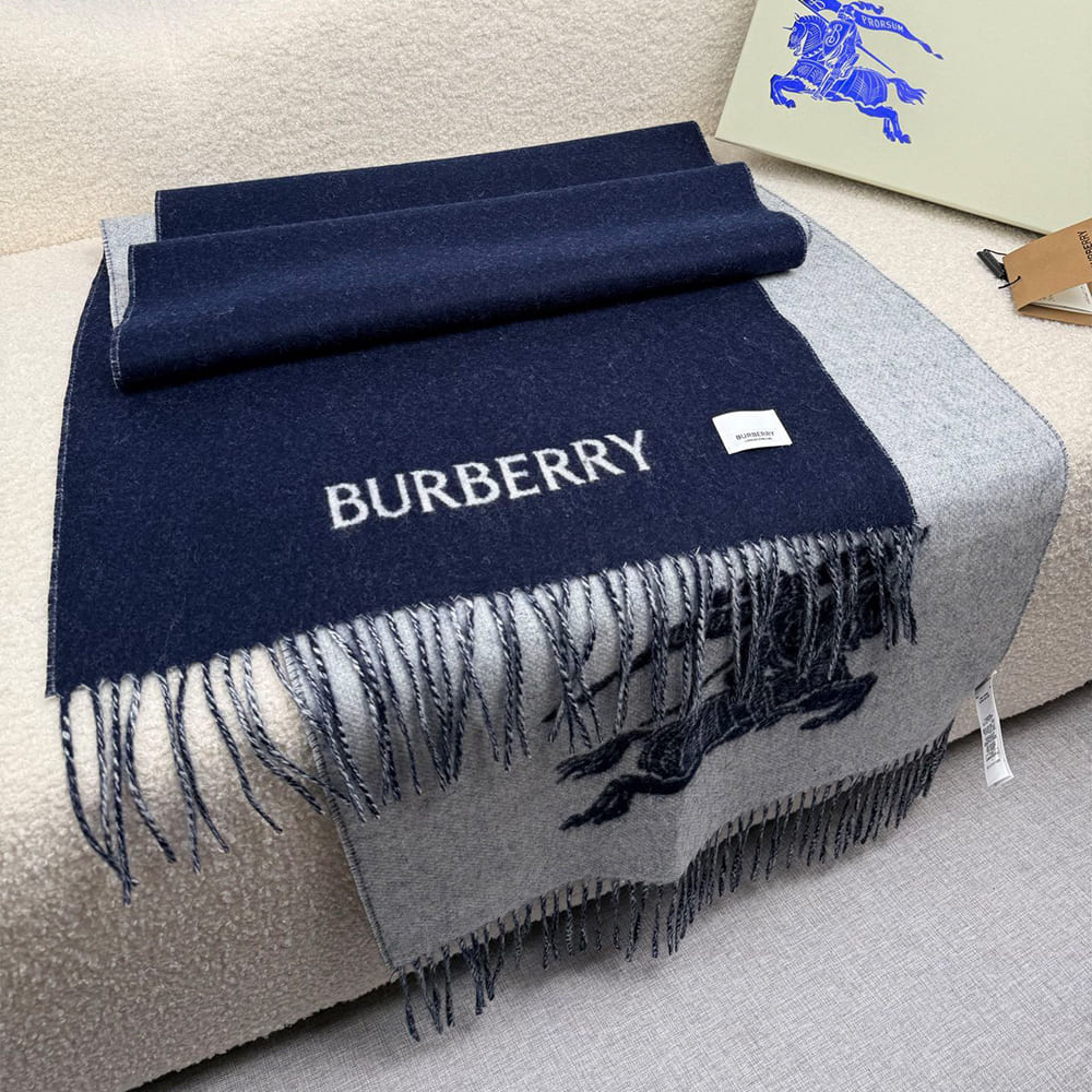 Bv*b*rry Knight Cashmere Reversible Scarf