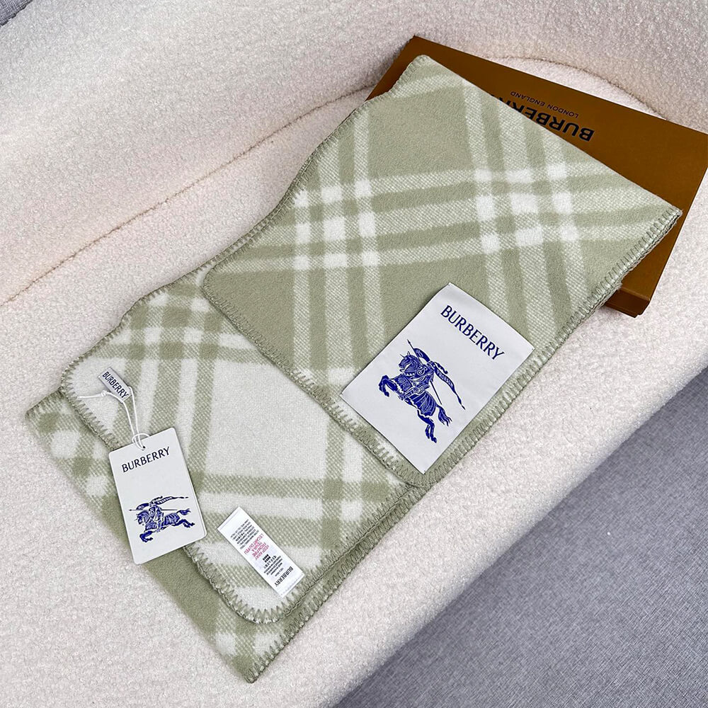 Bv*b*rry Check Cashmere Scarf
