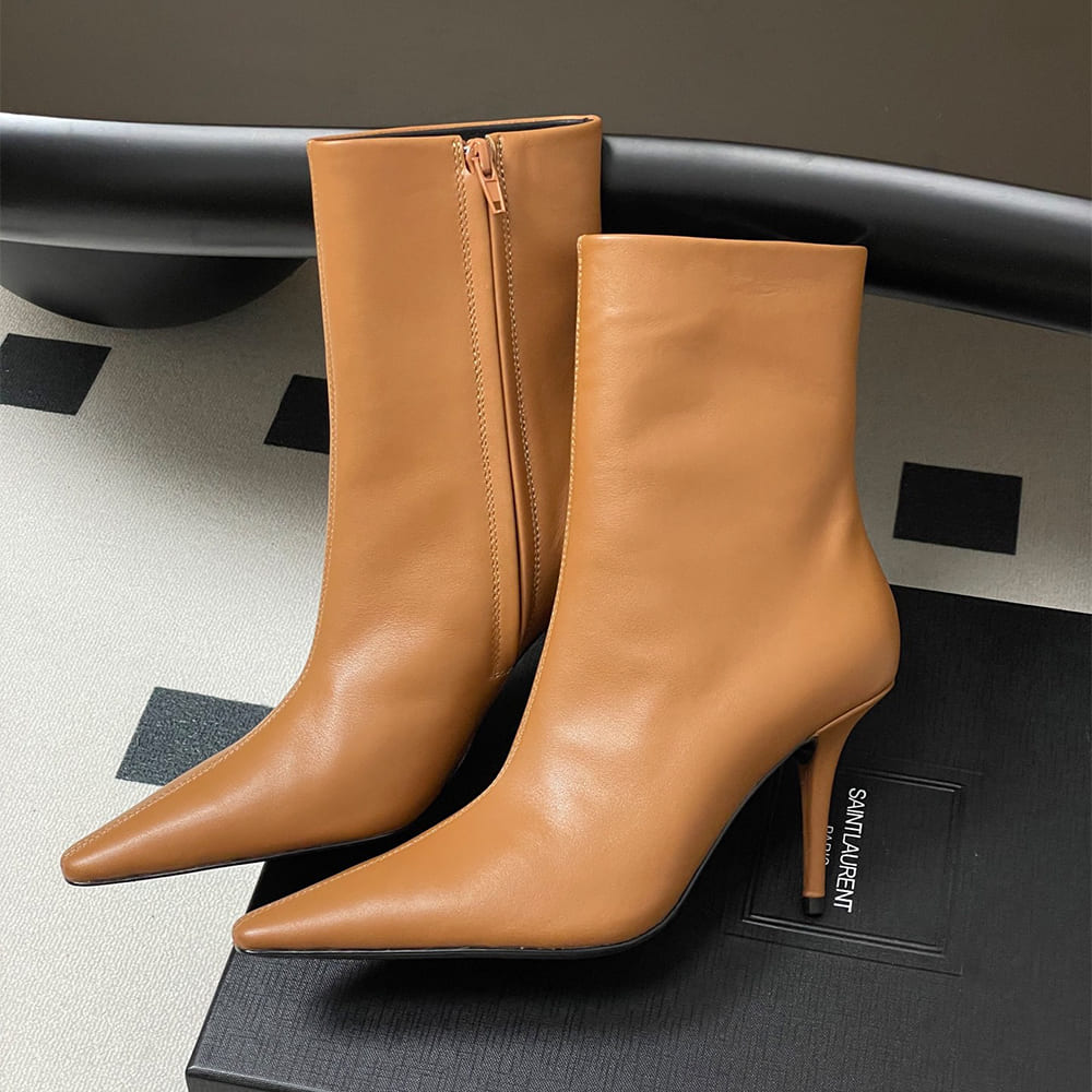 Y51 ASHLEY booties in smooth leather
