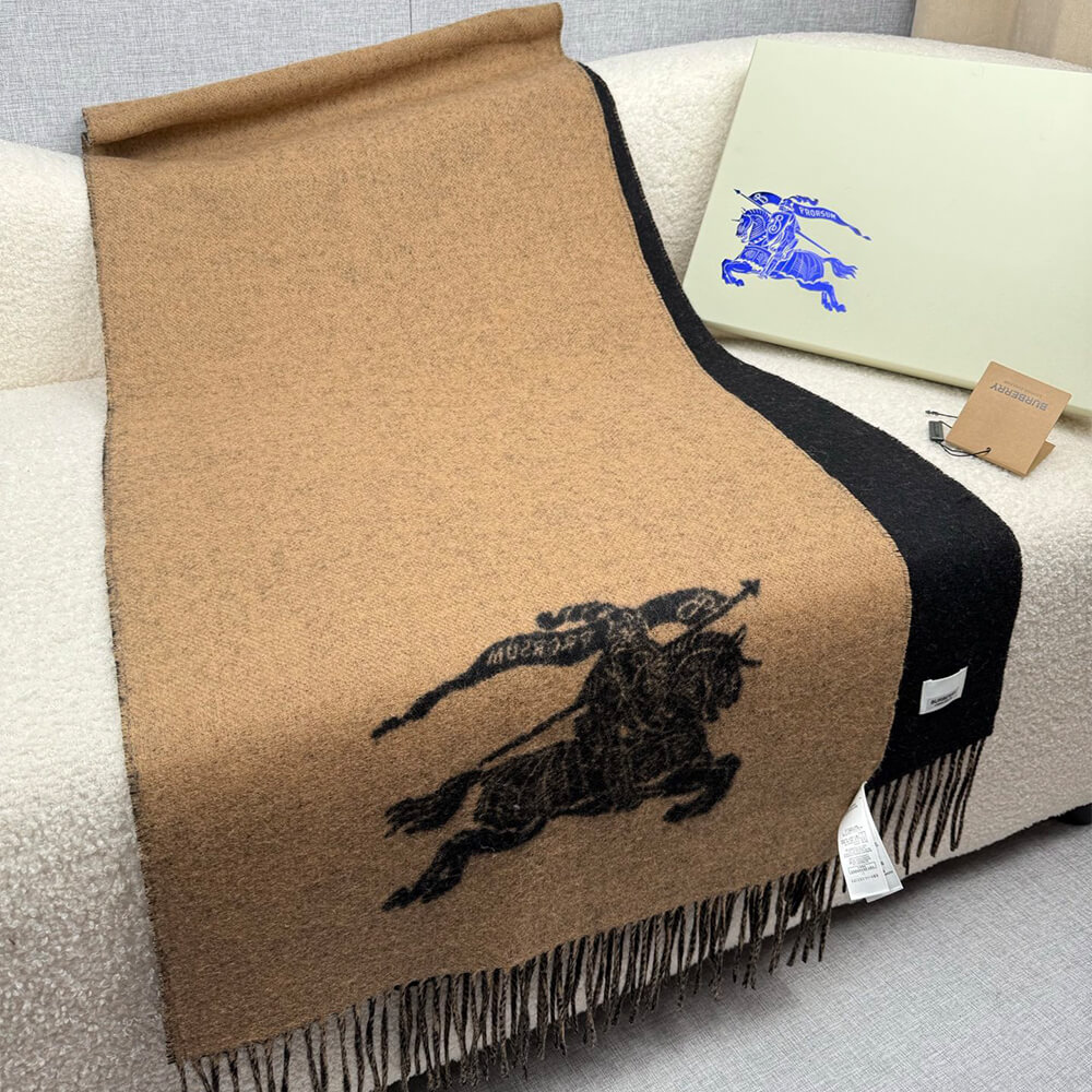 Bv*b*rry Knight Cashmere Reversible Scarf