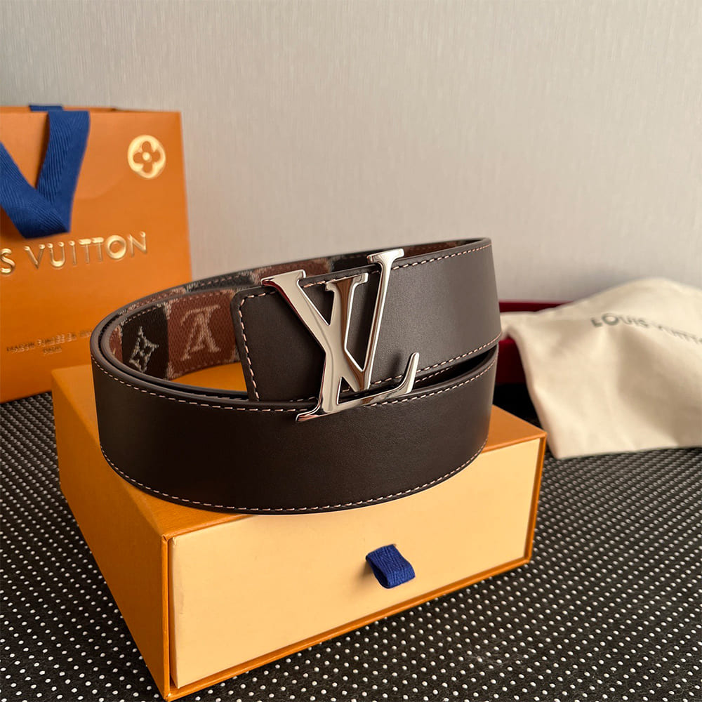 LV Initiales College Monogram Heritage 40mm Reversible Belt