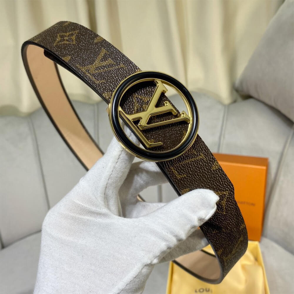 LV Slim Flower 35mm Reversible Belt