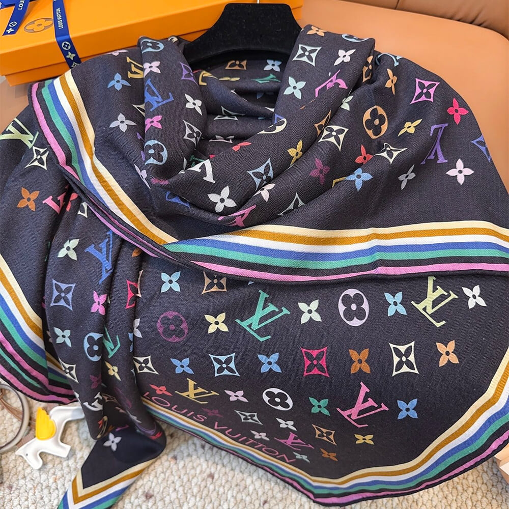 LV x TM Monogram Multicolor Shawl