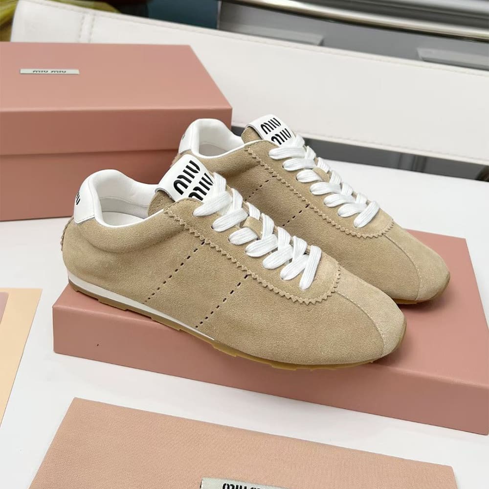 M1um1u Suede Sneakers