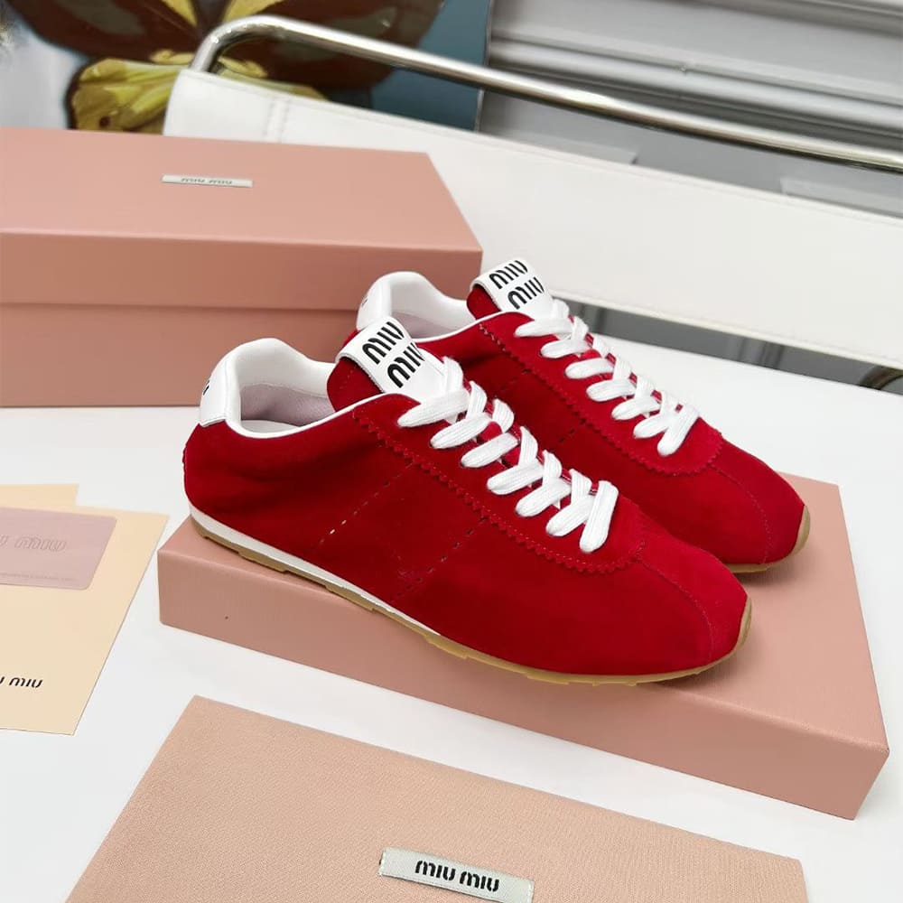 M1um1u Suede Sneakers