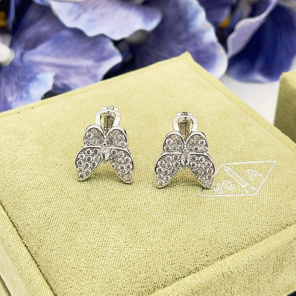 VCA Two Butterfly Earrings