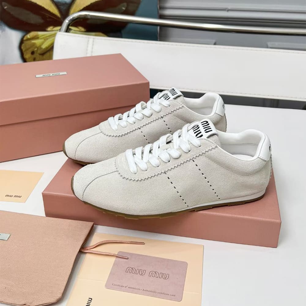 M1um1u Suede Sneakers
