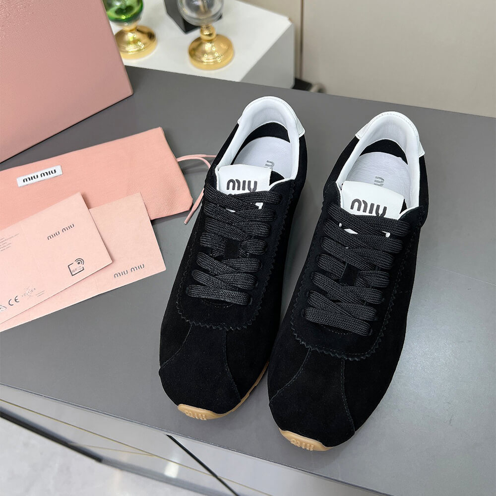 M1um1u Suede Sneakers