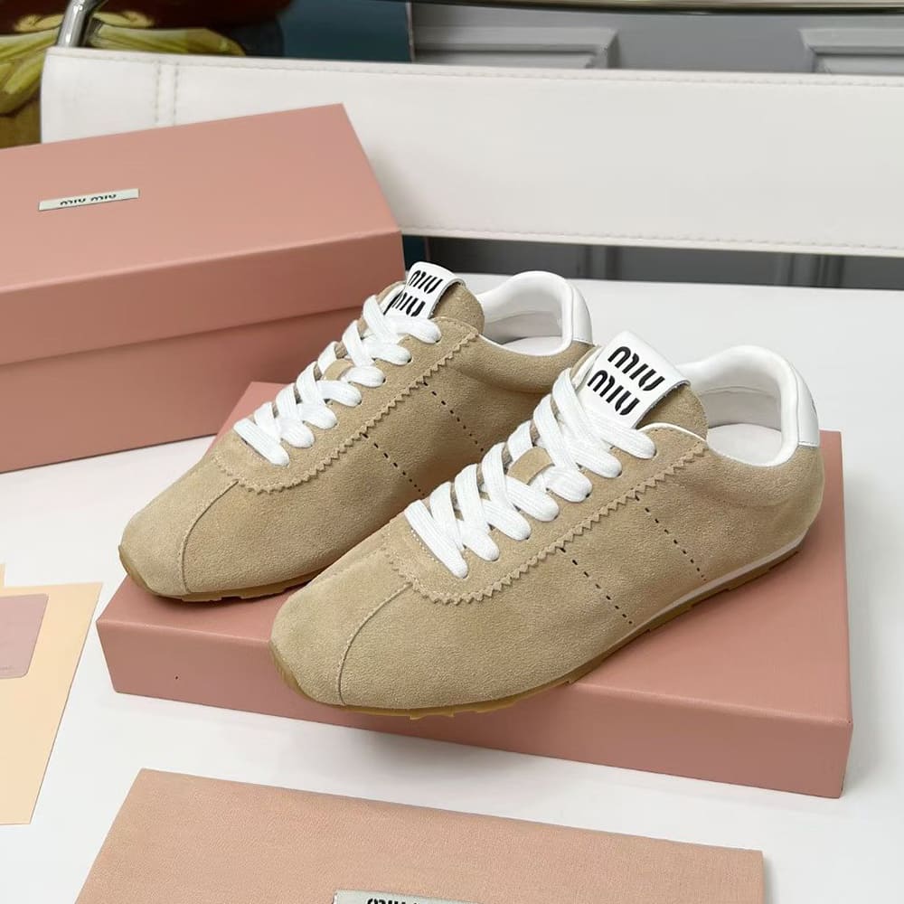 M1um1u Suede Sneakers