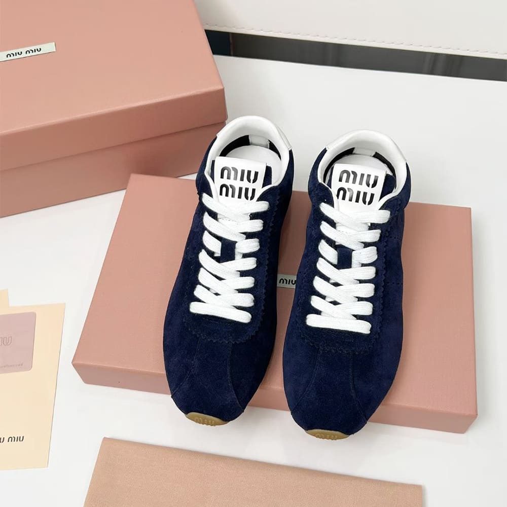 M1um1u Suede Sneakers