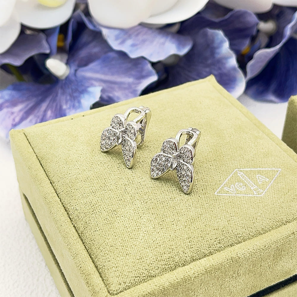 VCA Two Butterfly Earrings