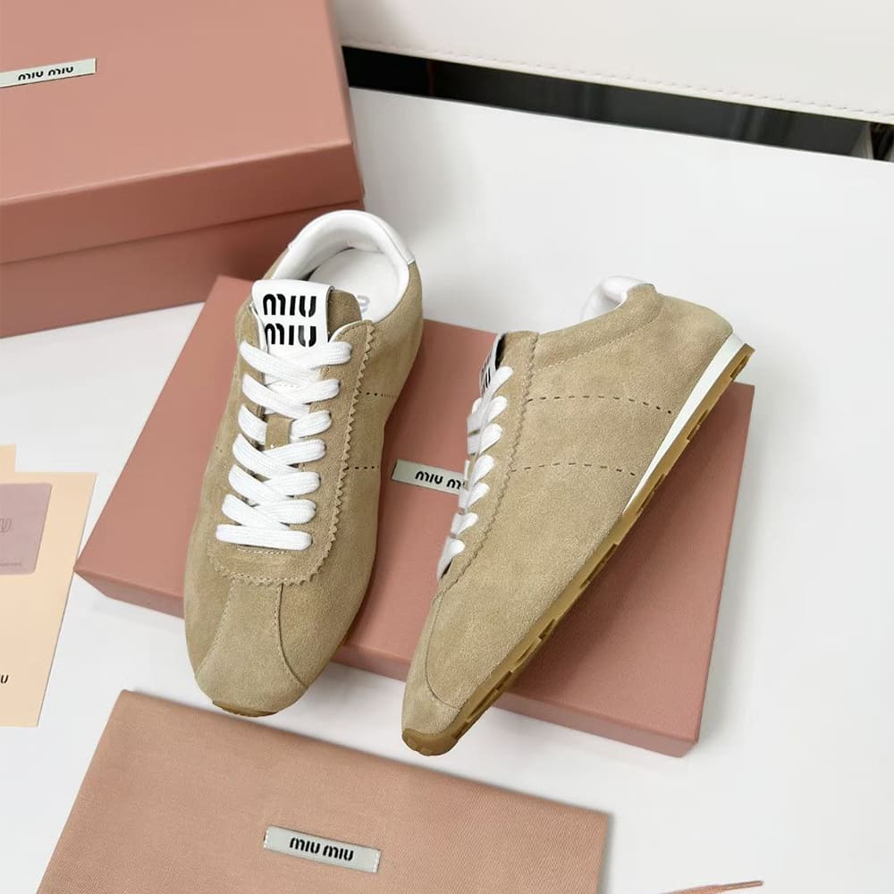 M1um1u Suede Sneakers